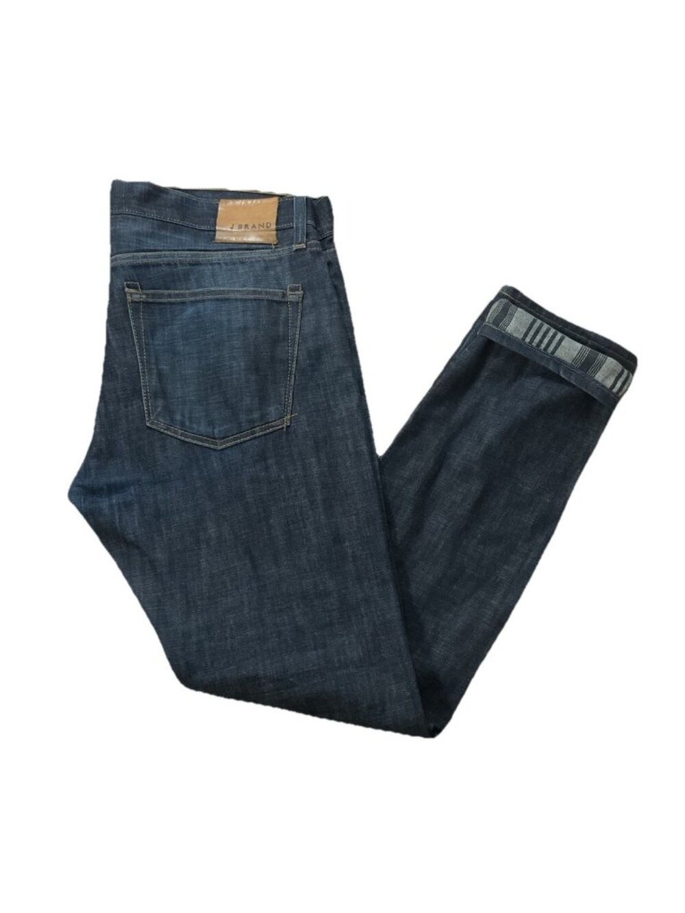 Tyler Jbrand Jeans Slim Lined 34/31 Denim Plaid Classic Comfort